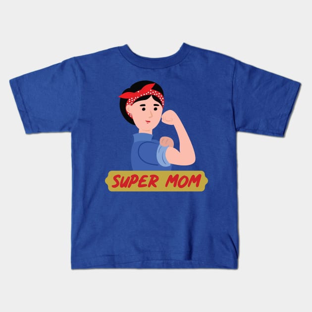 Super Mom Kids T-Shirt by holidaystore